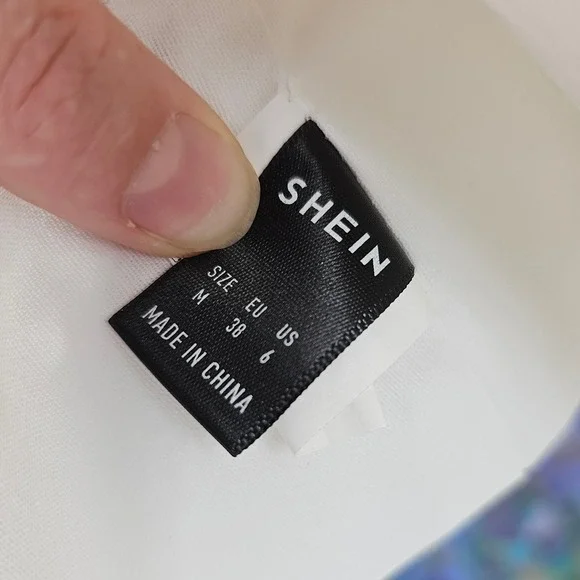 White Wrap Top Cropped Blouse Pom Trim Short Sleeve V Neck Elegant - Picture 7 of 7